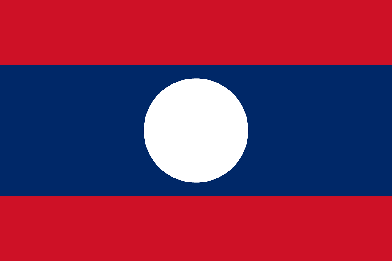 Laos bayrağı