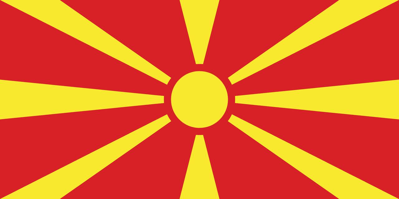 Kuzey Makedonya bayrağı