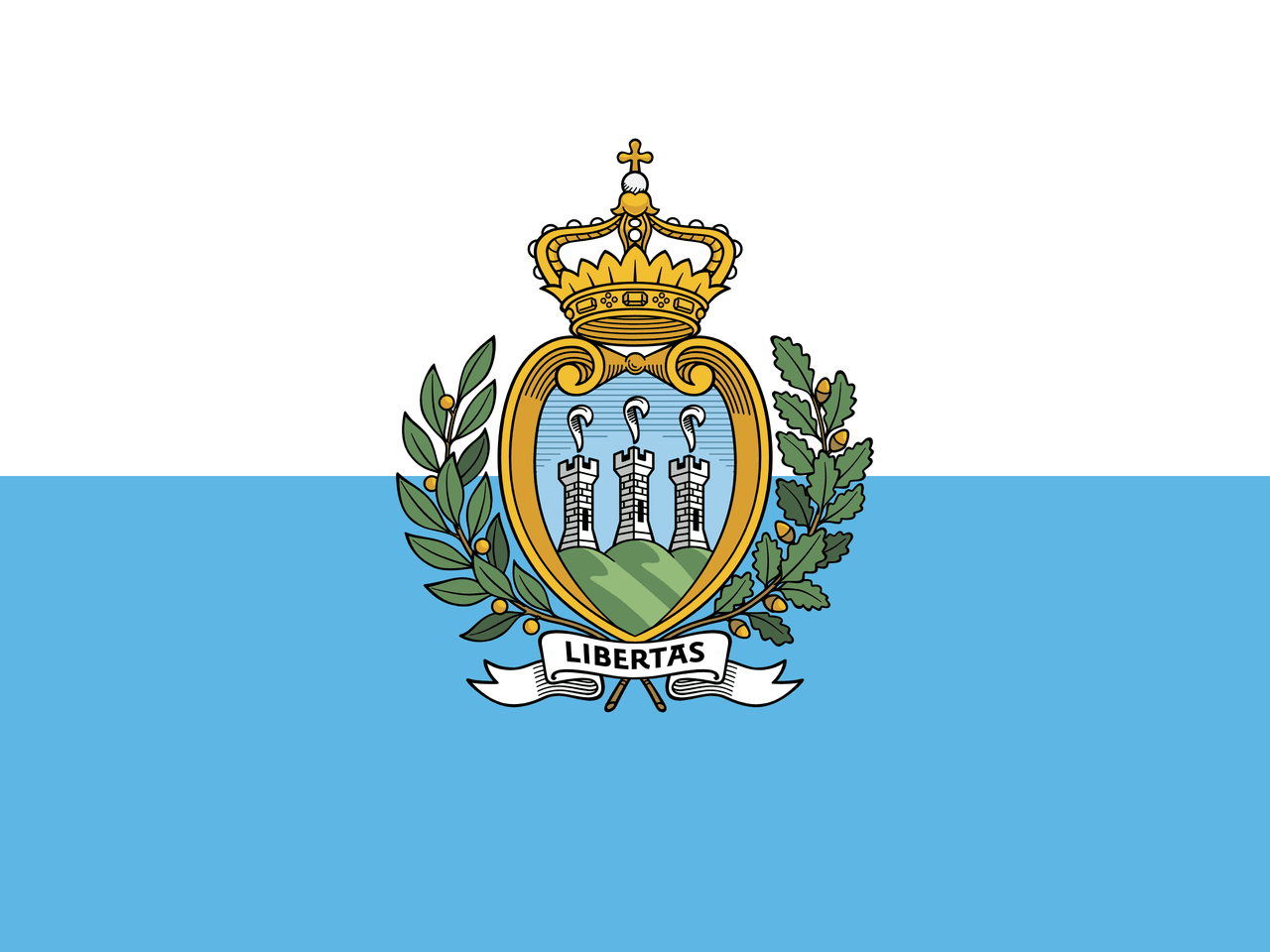 San Marino bayrağı