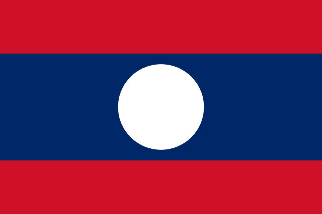 Laos bayrağı